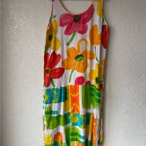 Jams World vintage 90s floral maxi dress size xl
